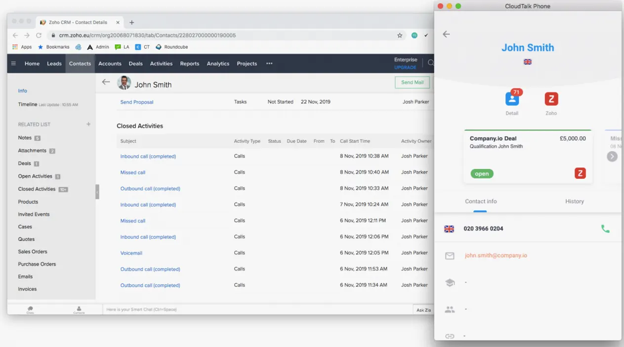 zoho crm